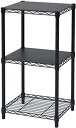 山善(YAMAZEN) メタルラック本体 ブラック 45×39×85cm 木製棚板2枚セット 耐荷重150kg ICM-83453J(BK) WB