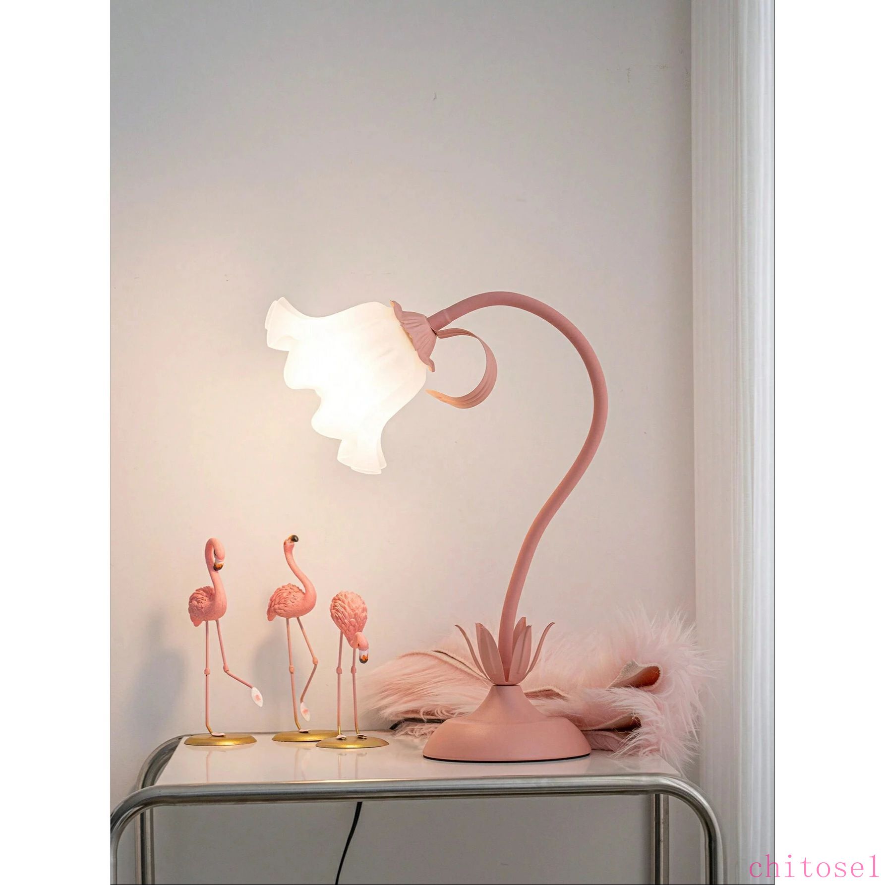 1個 調整可能な花型ランプ、ランプの形状を捻れる、ダイミング機能付き色変化 睡眠ライト、テーブルランプ、リビングルームランプ、野の花ランプ、ベッドサイドランプ、...