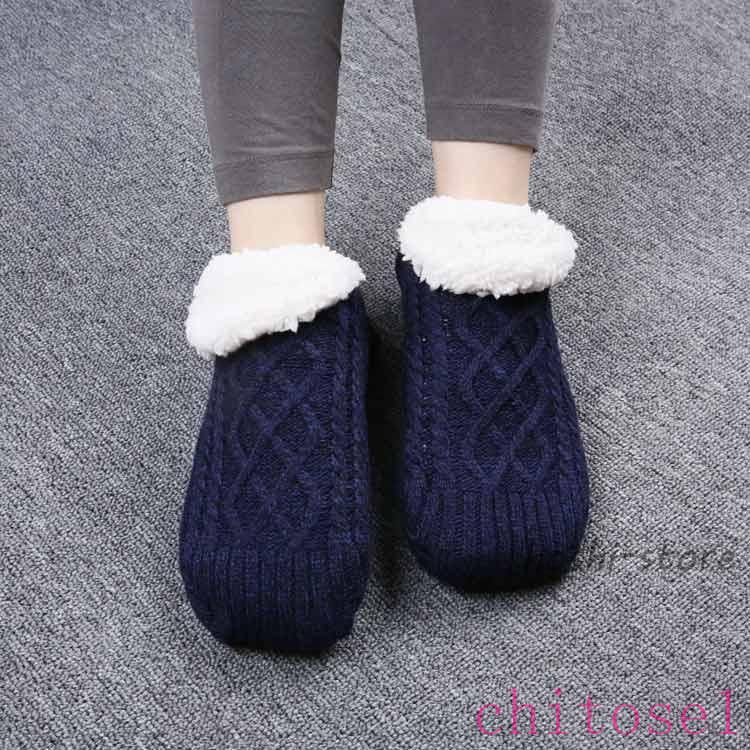 2足セット ルームソックス レディース 裏ボア あったか靴下 メンズ 保温靴下 温活ソックス 男女兼用24?30cm 超厚手 裏起毛 秋冬防寒ソックス