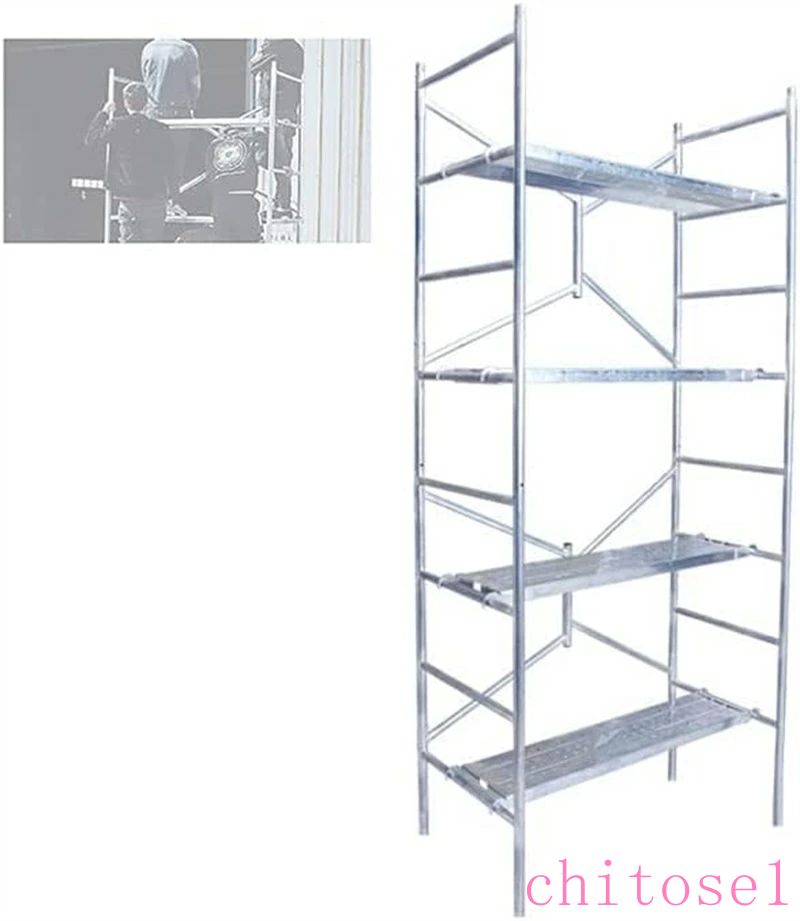 足場 高所作業台 作業用踏台 作業台 足場台 洗車台 折りたたみ 脚立梯子 伸縮足場板 軽量 足場 4層 ノ..