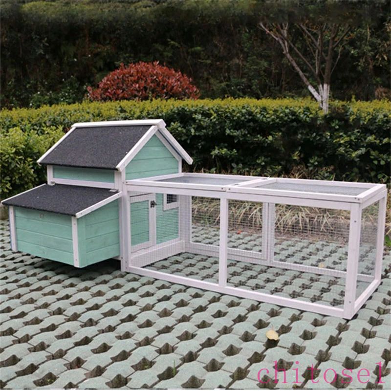 鶏小屋 屋外 大型 木製+亜鉛メッキ鋼製 鶏舎 鶏ペン 屋根付き 高耐久 庭用 農場用 耐候性 防雨 防風性 ..