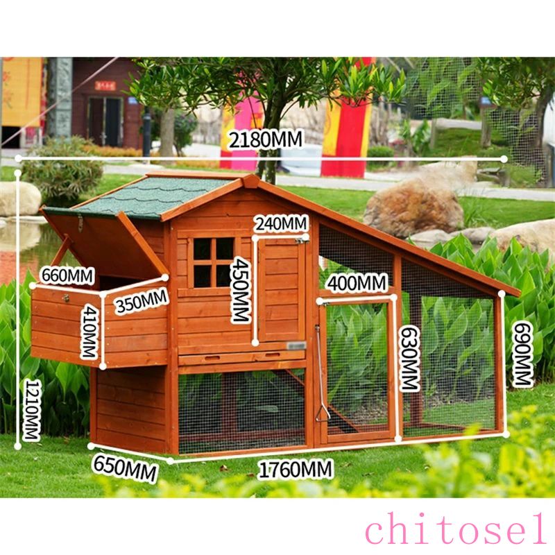 期間限定5%クーポン 鶏小屋 大型木製鶏ケージ...の紹介画像2