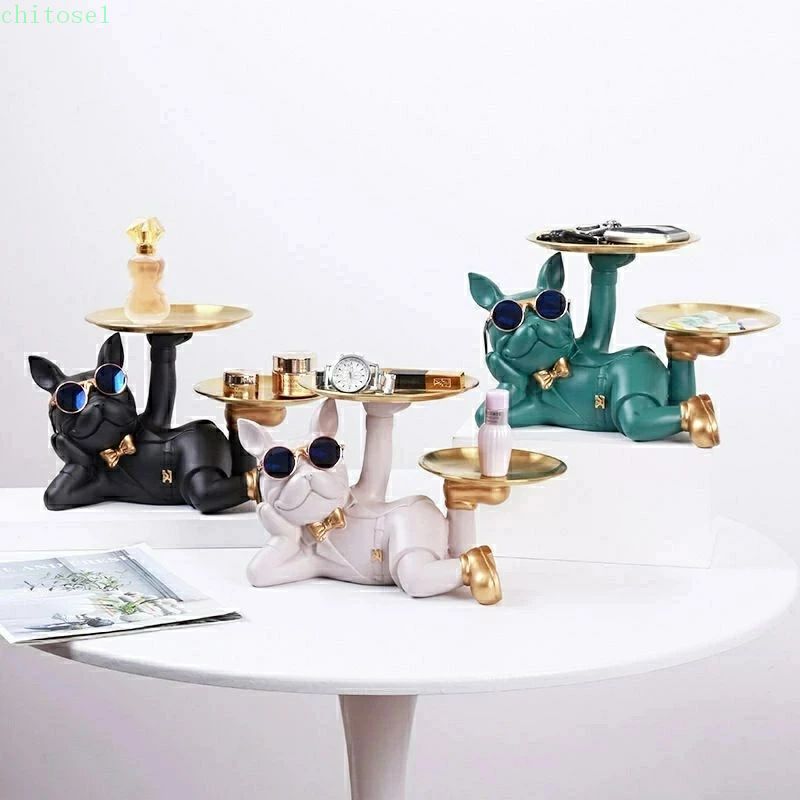 Trays - 小物入れ トレイ フレンチブルドッグ 収納 お盆 犬 オーナメント オブジェ リビング オシャレ サングラス 犬好き 引っ越し祝い 新築祝い