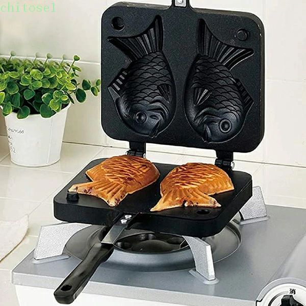 たい焼き器 家庭用 たい焼き メーカー 直火 フッ素加工 フッ素樹脂加工 たい焼き機 鯛焼き器 たいやき タイ焼き 鯛焼き フライパン ガス火対応 送料無料