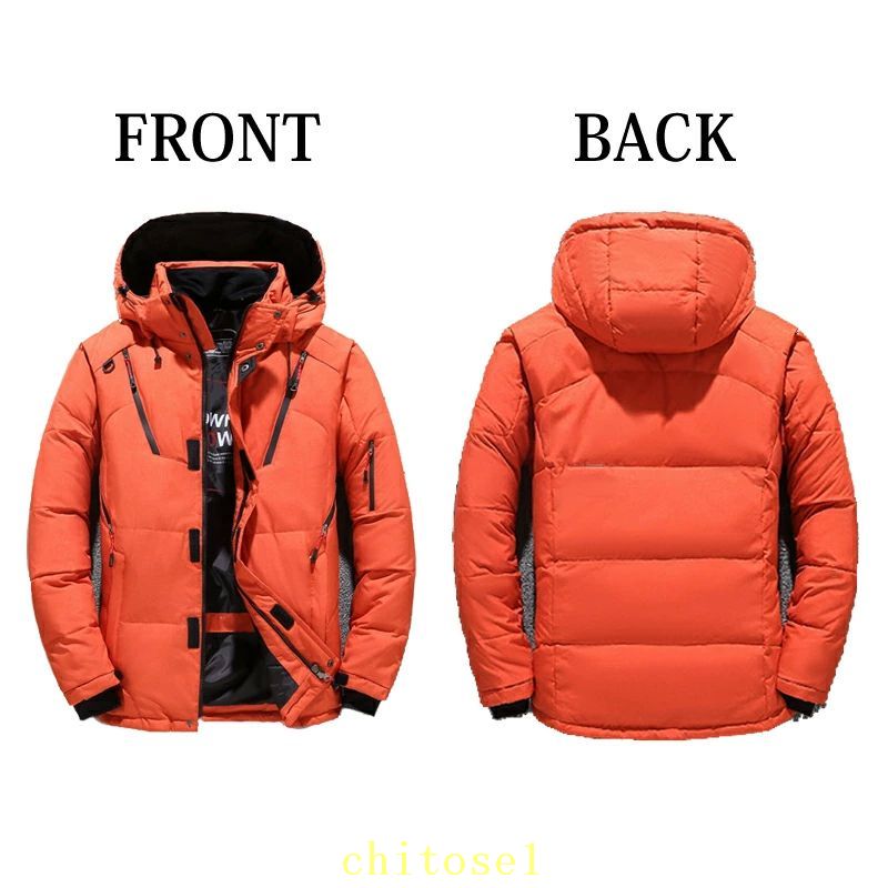 メ ダウンコート オレンジ 黒 4L 3L 大きいサイズ ジャケット ダウン アウター メンズ 冬服 冬物 ダウンジャケット 軽量 メンズ