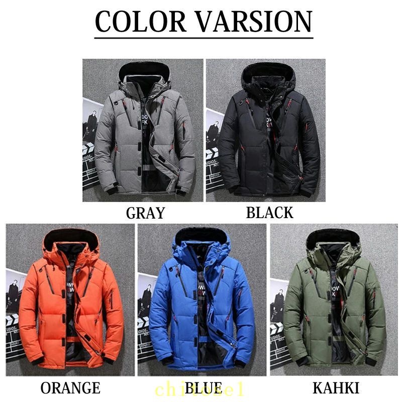 メ ダウンコート オレンジ 黒 4L 3L 大きいサイズ ジャケット ダウン アウター メンズ 冬服 冬物 ダウンジャケット 軽量 メンズ