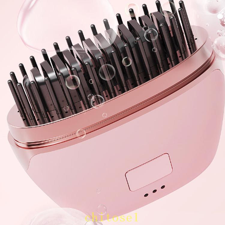 ヘアアイロン ヘアアイロン ストレート ブラシ ミニ ヒートブラシ クセ毛直し コン...