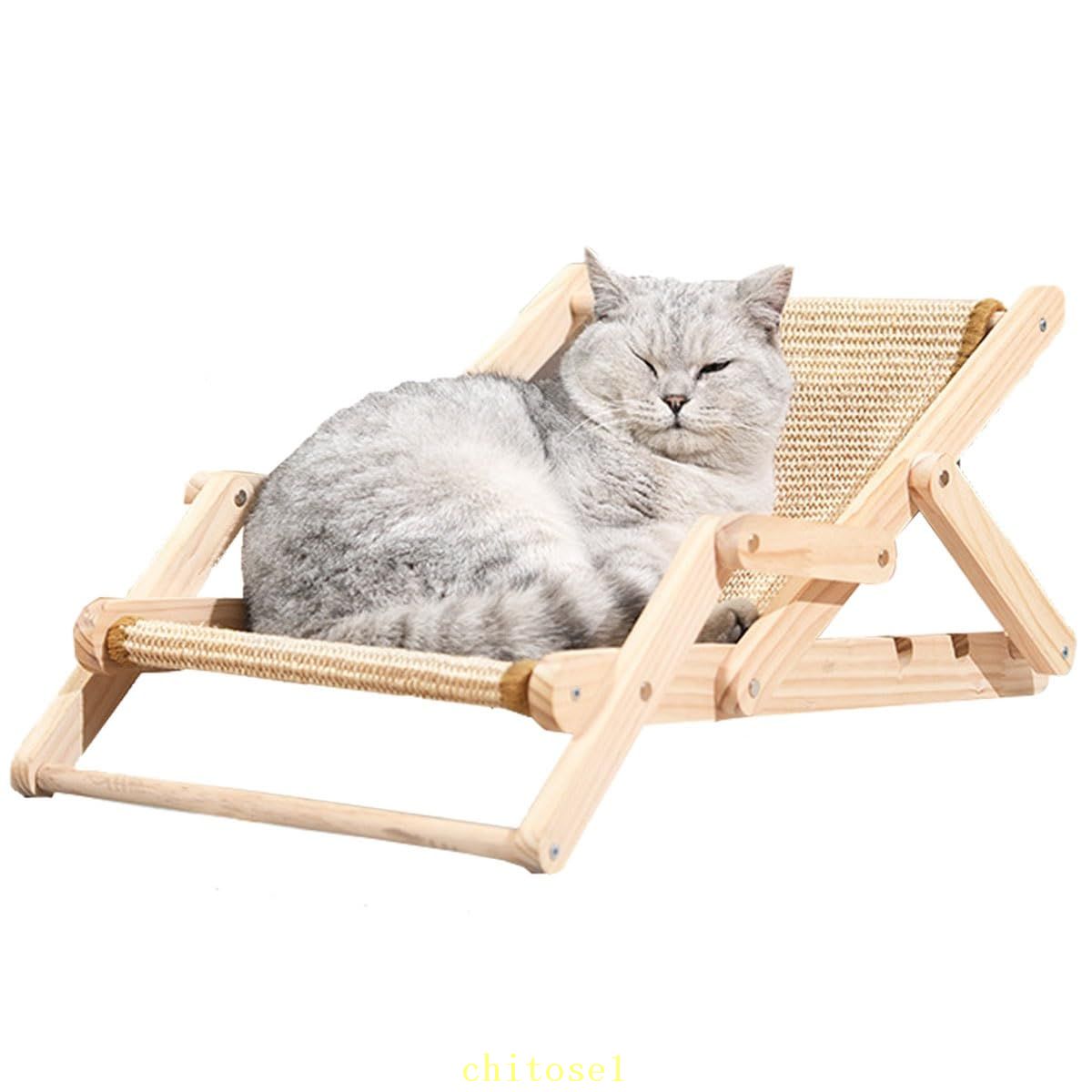 Rakuten - 期間限定5%クーポン 猫 爪研ぎ 無垢材の構造 サイザル麻素材 取り外し可能 3段階の速度調整設計 耐荷重20kg 休む 遊ぶ 爪とぎ つめとぎ ベッド インテリア 爪みがき ねこ キャット にゃんこ にゃんネイル 猫ベッド chitose1