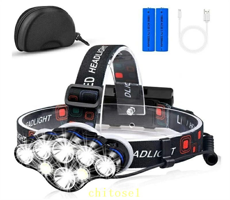 【超長寿命】 ヘッドライトは8つのLED電球と1つの赤い安全テールライトで構成しております。そして18,000ルーメンの明るさと800メートルの照明範囲があります。 お周りの環境をはっきり見えて、危険から遠ざかることを助けてくれます。釣り、ジョギング、ジョギング、ハイキング、キャンプ、自転車、読書、探検、その他の屋外活動に適しています。 高品質の伸縮バンドとヘッドスポンジパッドを付属しており、調整と取り付けが簡単で、滑りにくいです。大人と子供の使用に適します。 【高品質】 USBケーブルと2つの2200mAh充電式バッテリーを付属して、もっと高い輝度と長い使用寿命を提供します。（満タン充電した場合に6〜9時間使用可能。）【超長寿命】 ヘッドライトは8つのLED電球と1つの赤い安全テールライトで構成しております。そして18,000ルーメンの明るさと800メートルの照明範囲があります。 お周りの環境をはっきり見えて、危険から遠ざかることを助けてくれます。釣り、ジョギング、ジョギング、ハイキング、キャンプ、自転車、読書、探検、その他の屋外活動に適しています。 高品質の伸縮バンドとヘッドスポンジパッドを付属しており、調整と取り付けが簡単で、滑りにくいです。大人と子供の使用に適します。 【高品質】 USBケーブルと2つの2200mAh充電式バッテリーを付属して、もっと高い輝度と長い使用寿命を提供します。（満タン充電した場合に6〜9時間使用可能。）
