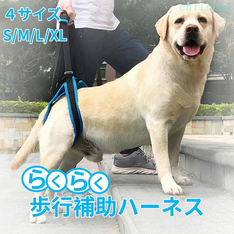 期間限定5%クーポン 犬 介護 歩行補助ハーネス ケアハーネス ペット 後足用 歩行サポート メッシュ S/M/L/XLサイズ 老犬の介護 介護用品 犬用品 ペット用 犬用介護用品 ハーネス 老犬 介護に chitose1 多機能 軽量