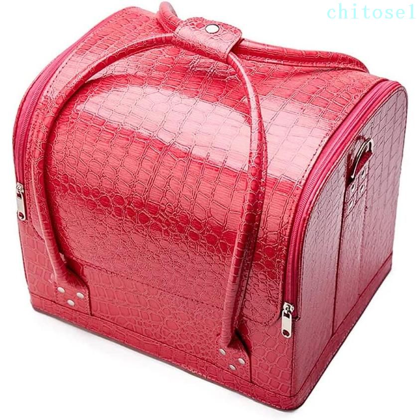 メイクボックス 収納ケース 収納ボックス 持ち運び コスメボックス ネイリストバッグ 化粧箱 化粧ポーチ コスメポーチ 大容量 多機能