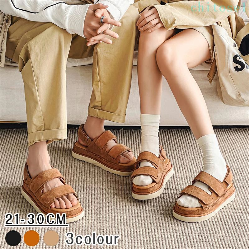 Rakuten - 期間限定5%クーポン サンダル 夏のビーチシューズ 超軽量で最高のクッション性だから歩きやすい。サンダル メンズ chitose1 レディース 男女兼用 厚底ソールで衝撃吸収、足長効果 さんだる 歩きやすい