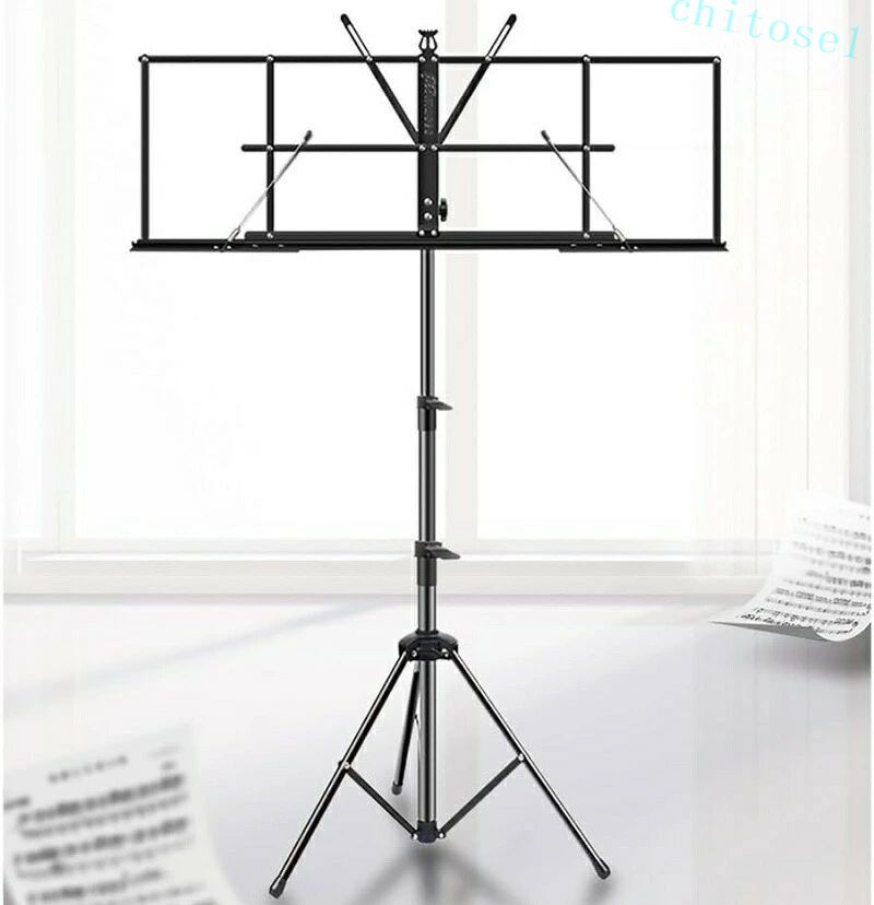 Music Stands - 期間限定5%クーポン 譜面台 エクストラワイド楽譜スタンド ポータブル 昇降式 折りたたみ楽譜スタンド ギター 古箏楽譜スタンド ポータブルミュージックスタンド chitose1 初心者向け 練習用 演奏用