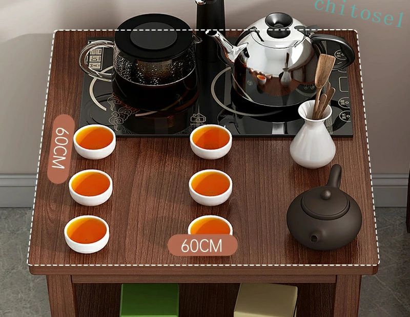 期間限定5%クーポン 小坪型新中国式茶卓木製脚小方卓客間家庭用小茶台ベランダお茶を淹れる小卓 chitose1 多機能 軽量 大容量 省スペース 通勤通学 インテリア 収納便利 着回し 多用途 オールシーズン 収納力抜群 業務用 [3]