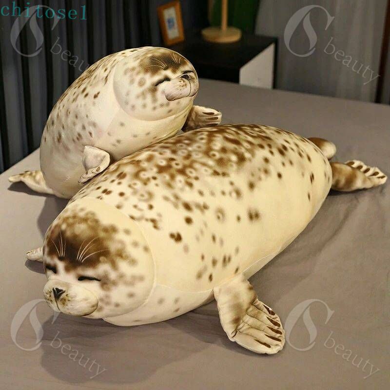 35cm~120cm アザラシ ぬいぐるみ ゴマ 長い抱き枕 大きいサイズ ロングクッション ゴマフアザラシ 接触冷感 ひんやり 添い寝 海豹 アシカ シーライオンシール 動物 ボディーピロー 柔らかい もっちり もちもち 寝具 おもちゃ 添い寝用品 誕生日 入学祝い 新年 海外通販
