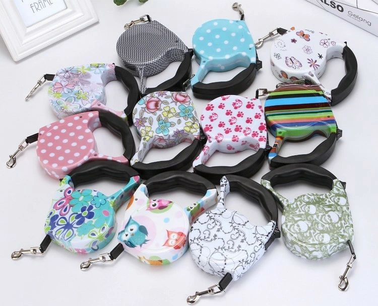 送料無料 リード 犬用 猫用 紐 散歩 伸縮リード フレキシブル フレキシリード 伸縮式 ナイロン式 ナスカン デザイン豊富 便利 プレゼント 可愛い おしゃれ リールリード ハンディ ペットリード ペット用品 ペットグッズ マルチボーダー 花 フラワー 水玉 ドット フクロウ ス