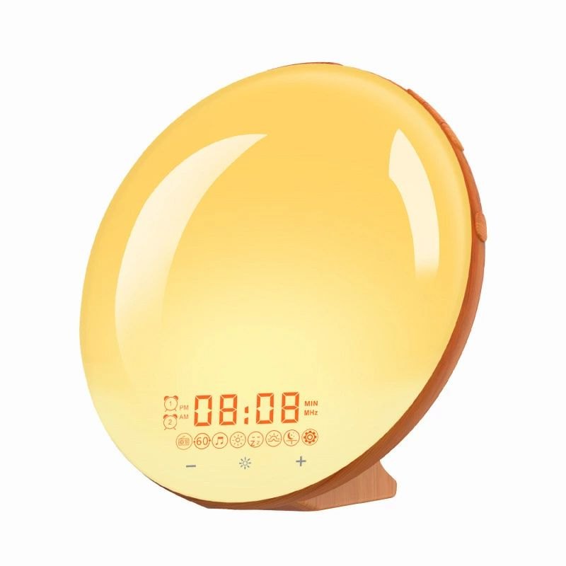 Alessi - 期間限定5%クーポン 目覚まし時計 光 目覚ましライト デジタル めざまし時計 大音量 子ども 自然音 chitose1 クロックラジオ ウェイクアップライト ベッドサイドランプ アラーム スヌーズ機能 おしゃれ