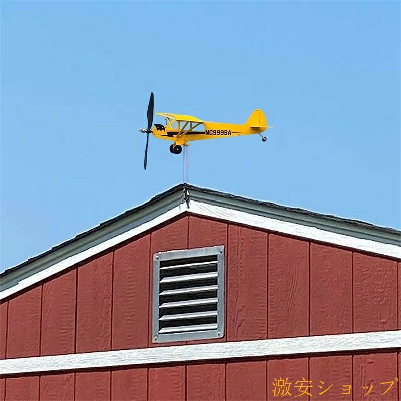 期間限定5%クーポン 防水 屋外装飾用 ステンレス鋼+金属 風向計 chitose1 飛行機 ...