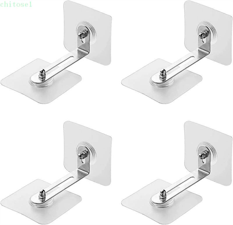 Rakuten - 期間限定5%クーポン 家具転倒防止 4組セット 家具固定用 耐震ストッパー L型 穴開け不要 強力シール固定 家具 タンス 棚などの固定金具 防災用品 地震対策 倒れ ズレ防止 chitose1 多機能 軽量 大容量 省スペース 家庭用