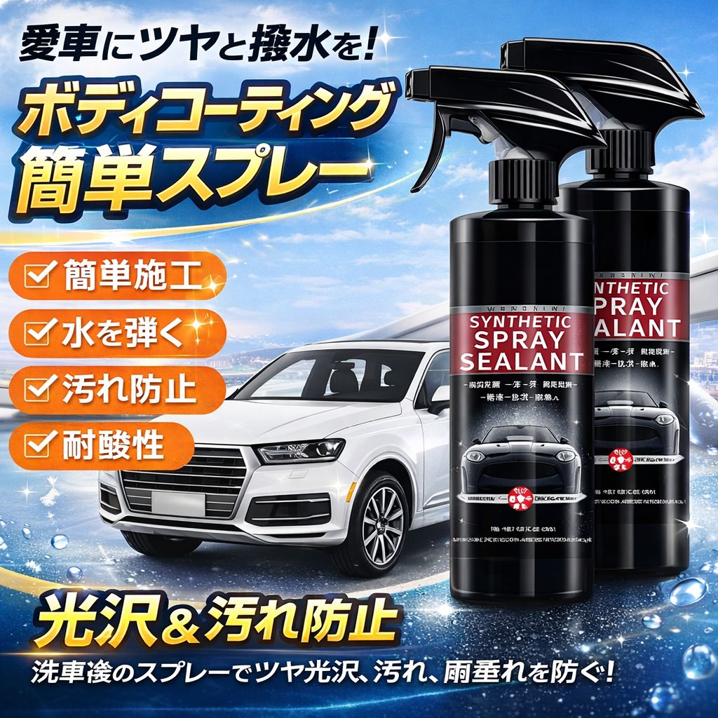 期間限定5%クーポン 車用コーティング剤、Synthetic Spray Sealant カーコーティング剤車 ガラスコーテ..