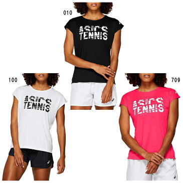 アシックス Tシャツ プラクティスW'Sグラフィックショートスリーブトップ 2042A047 レディース 2019SS テニス ソフトテニス ゆうパケット(メール便)対応 2019最新 2019春夏
