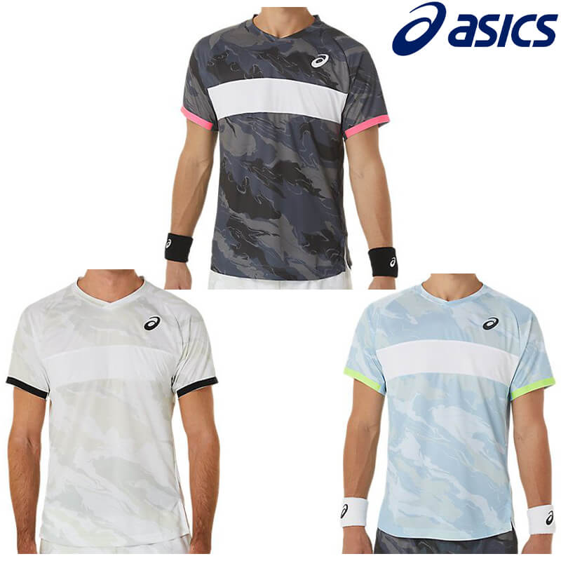 アシックス クールMATCHグラフィック半袖シャツ 2041A245 メンズ 2023SS テニス ソフトテニス ゆうパケット(メール便)対応