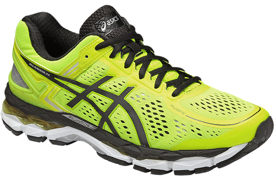 アシックス ランニングシューズ 25.0cm ゲル カヤノ22(GEL-KAYANO 22) フラッシュイエロー×ブラック TJG936-0790 ジョギング マラソン 陸上 ASICS 2015AW