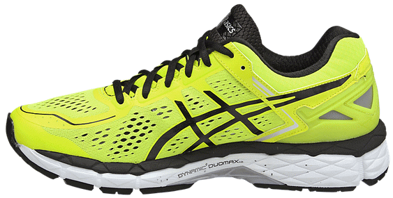 アシックス ランニングシューズ 25.0cm ゲル カヤノ22(GEL-KAYANO 22) フラッシュイエロー×ブラック TJG936-0790 ジョギング マラソン 陸上 ASICS 2015AW