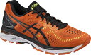 アシックス GEL-KAYANO 23 ゲルカヤノ 23 オレンジ×ブラック TJG943-0990ランニングシューズ ジョギング asics2016AW ラッキーシール対応