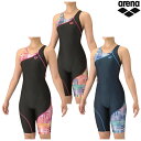 【返品・交換不可】アリーナ フィットネスワンピーススパッツ(オープンバック・ハーフレッグ・ぴったりパッド)AS5FWF13L レディース 2025AW ゆうパケ...