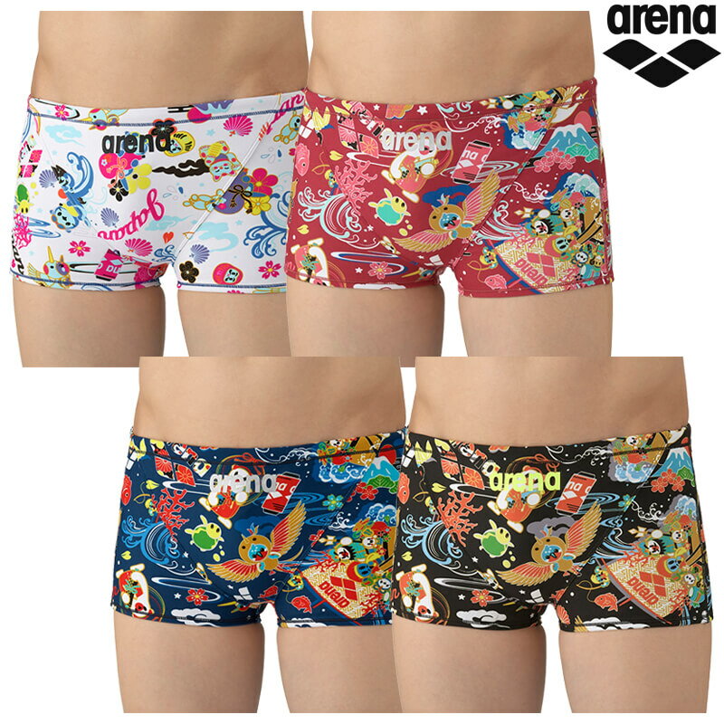 【返品・交換不可】アリーナ 競泳水着 練習用 トレーニングスパッツ（ショートレッグ）AS5FWM29M メンズ 2025AW ゆうパケット(メール便)対応