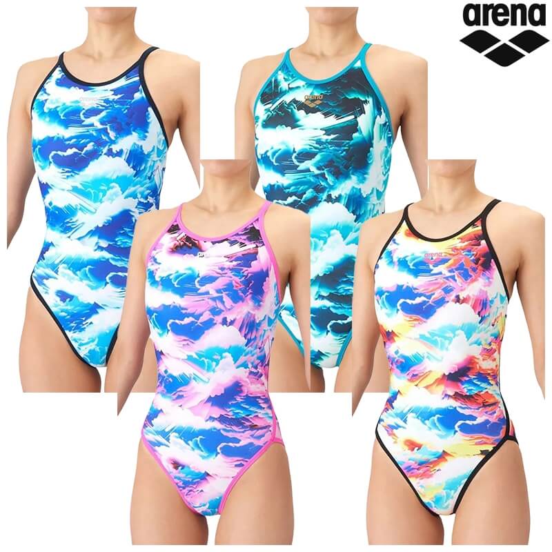 アリーナ 競泳水着 練習用 トレーニングワンピース（オープンバック）AS6SWM16L レディース 2026SS メール便対応 返品・交換不可...