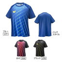 取寄品 バタフライ エリスター10・Tシャツ 46270 卓球 Tシャツ 2023SS ユニセックス ジュニアサイズ展開有 ゆうパケット(メール便)対応 練習着