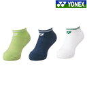 【返品・交換不可】 ヨネックス スニーカーインソックス(3足セット) 19207JY 2023AW バドミントン テニス ソフトテニス