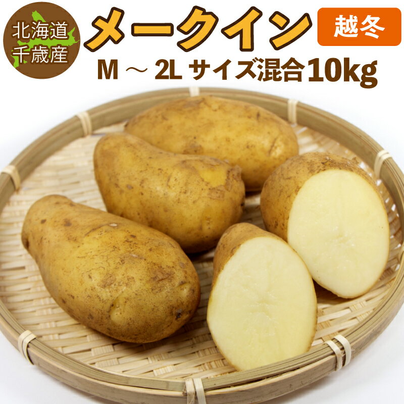 北海道産 メークイン 越冬 M～2Lサイズ混合 10kg 熟成 じゃがいも ジャガイモ 送料無料 訳あり