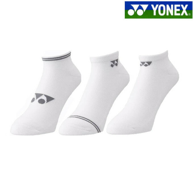 【返品・交換不可】ヨネックス スニーカーインソックス(3足セット) 19218Y メンズ 2024SS バドミントン テニスソフトテニス