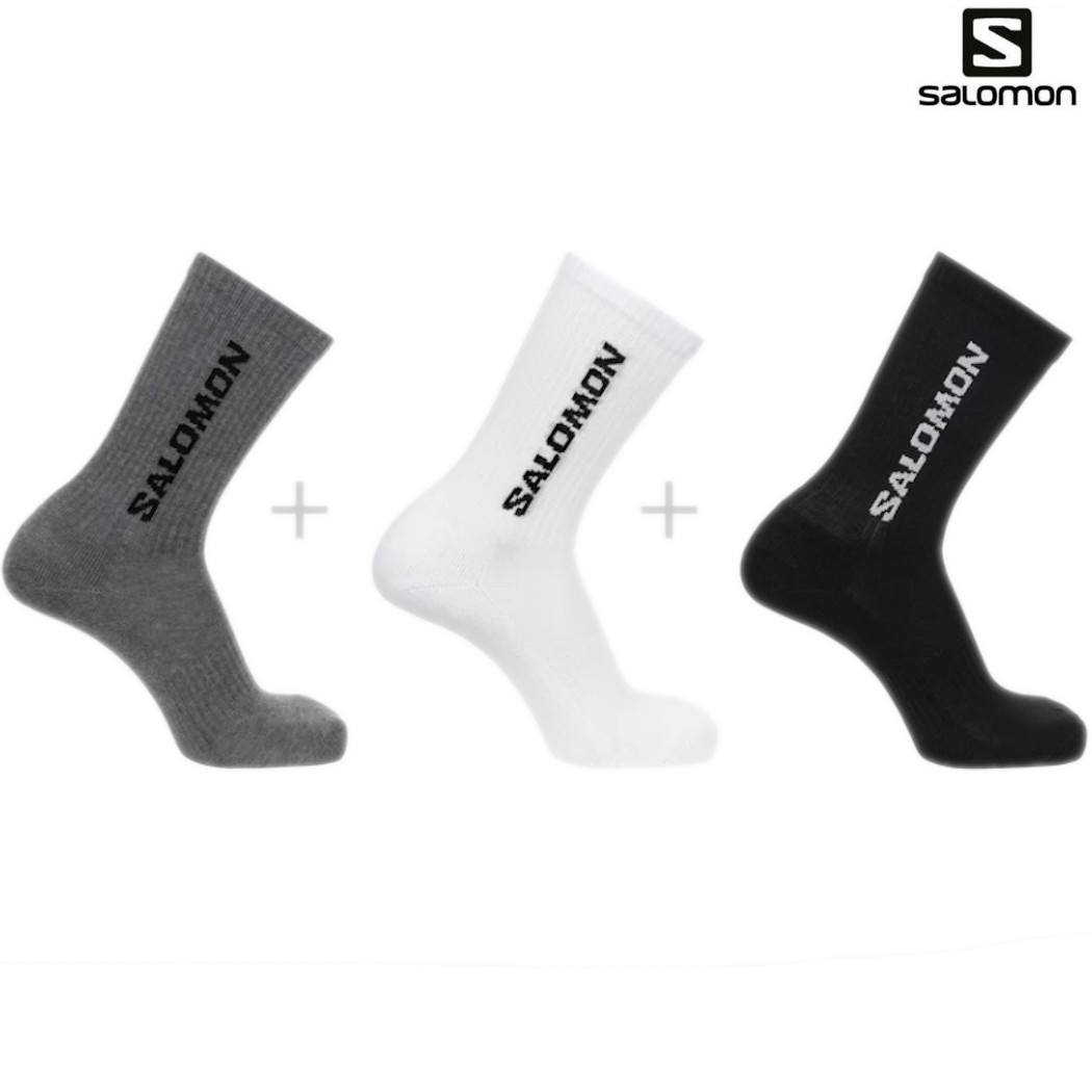 サロモン エブリディ クルー 3Pソックス アソートLC2086200 2025SS メール便対応...