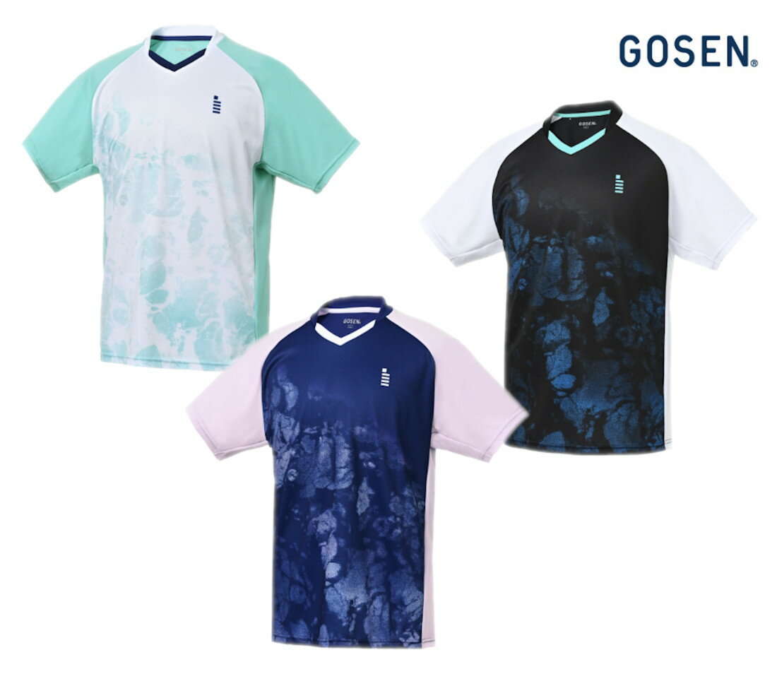 ゴーセン ユニゲームシャツ T2512 ユニセックス 2025AW バドミントン テニス ソフトテニス ゆうパケット(メール便)対応