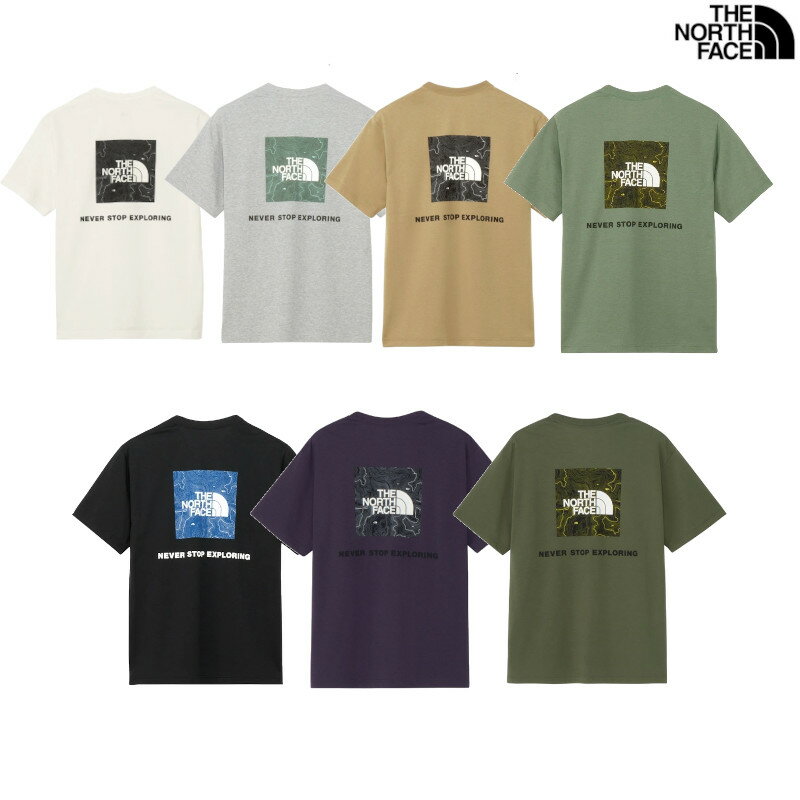 THE NORTH FACE ザ・ノース・フェイス ショートスリーブバックスクエアトラバースロゴティー NT32543 メンズ 2025SS メール便対応 ノースフェイス