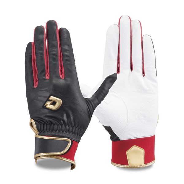 ウィルソン バッティング手袋 ディマリニ ブラック/レッド WTABG0603 両手組 ゆうパケット対応