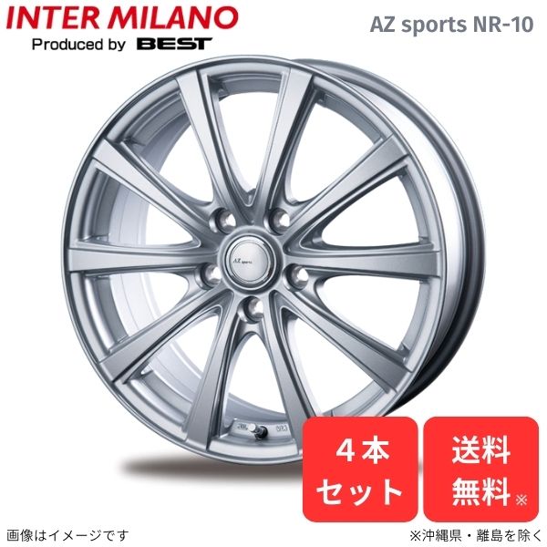 ホイール インターミラノ イスト 110系 トヨタ 4本セット AZスポーツ NR-10 【16×6.5J 5-100 INSET45】