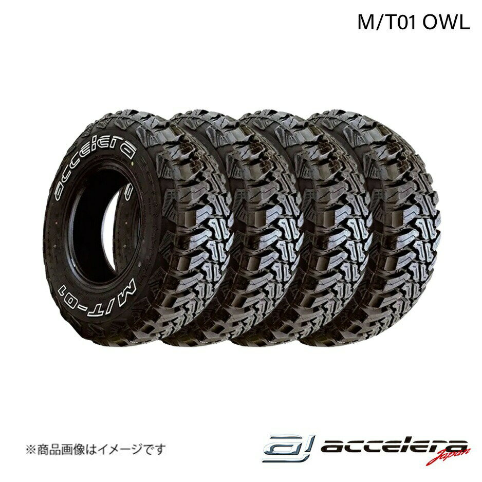 16 inches - ACCELERA/アクセレラ 185/85R16 LT 105/103L(OWL) M/T01 オフロードタイヤ 4本 タイヤ単品