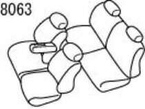 Artina アルティナ スタイリッシュレザーシートカバー 8063 アイボリー タント LA600S/LA610S