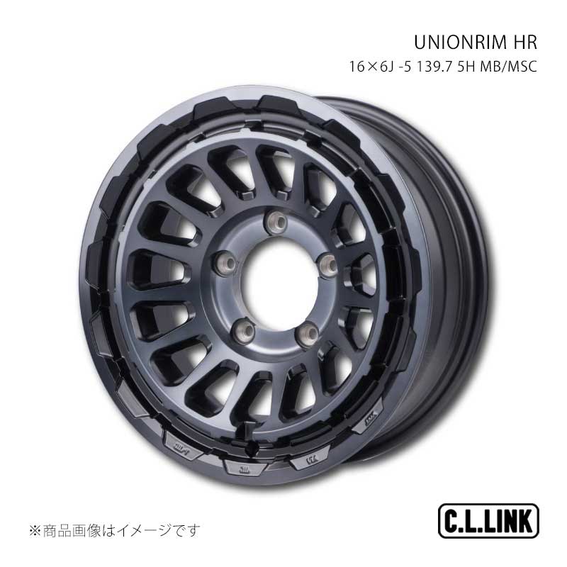 乐天商城 - C.L.LINK シーエルリンク UNIONRIM HR 16×6J -5 139.7 5H MB/MSC UHR166013975mbmsc