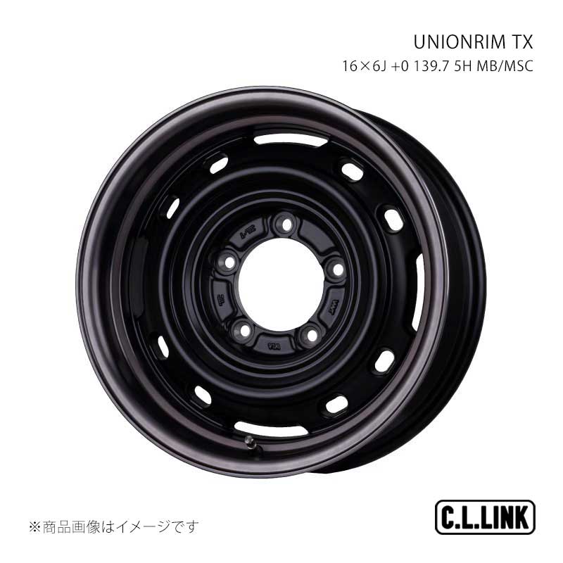 C.L.LINK シーエルリンク UNIONRIM TX 16×6J +0 139.7 5H MB/MSC ftx166013975mbsp