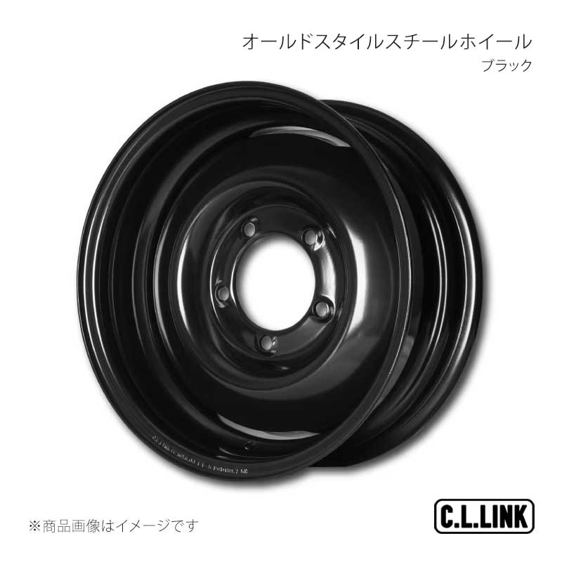 C.L.LINK シーエルリンク CL20 オールドスタイルスチールホイール 16×6J-5 139.7 5H ブラック ジムニーシエラ/ワイド/ノマド CL20Wheels 1660MB