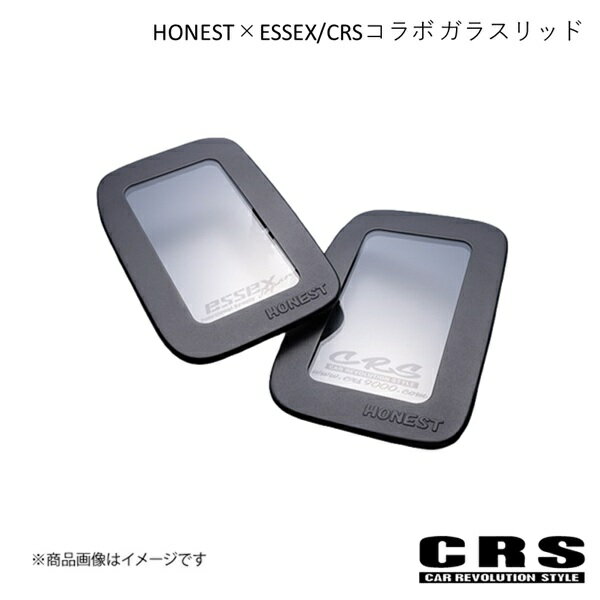 CRS シーアールエス HONEST×ESSEX/CRSコラボ ガラスリッド ロゴデザイン : CRS ハイエース/レジアスエース 200系 全年式 crs-1027-01