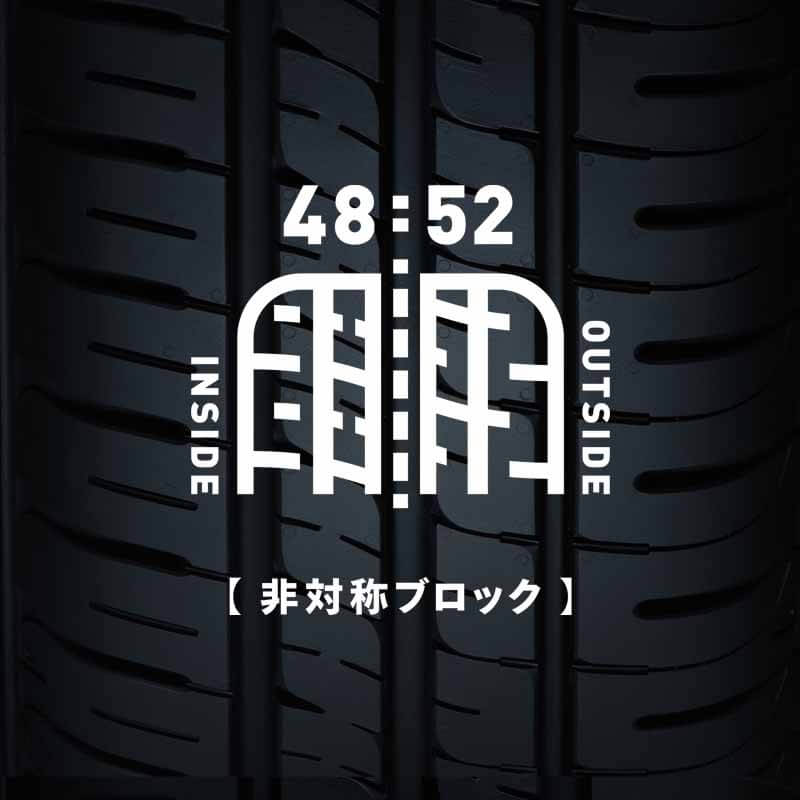 DUNLOP ダンロップ サマータイヤ 低燃費タイヤ エナセーブ EC204 195/50R16 1本 V 4リブパターン 195 50 16 夏タイヤ