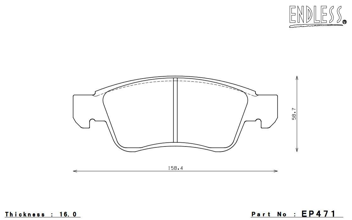 ENDLESS エンドレス ブレーキパッド SSM PLUS 1台分セット スカイライン KV36(type-SP/type-S) MP471469