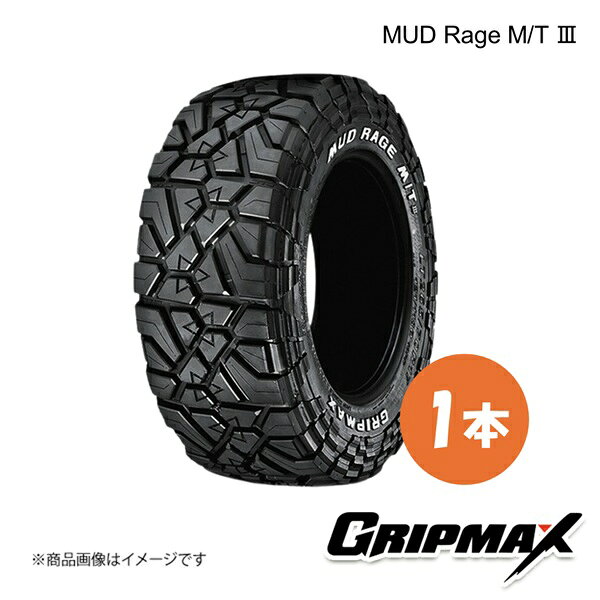 18 inches - GRIPMAX グリップマックス MUD Rage M/T 3 タイヤ 1本 285/60R18 122/119 QLT レイズドホワイトレター 6969999081794